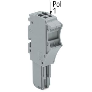 1-draads FE steker Push-in 1,5 mm² grijs 2020-102 VVE=100
