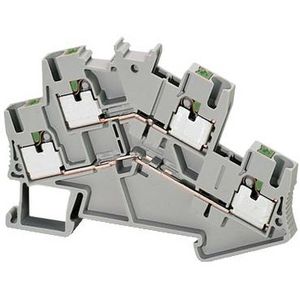 Doorvoer blok 2,5mm² 22A Dubbel niveau Push-in VVE=50