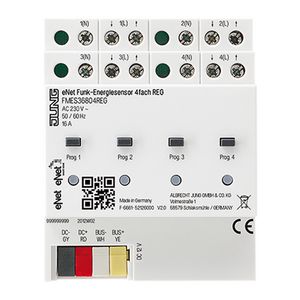 Energiesensor 4-kanaals DIN-rail eNet