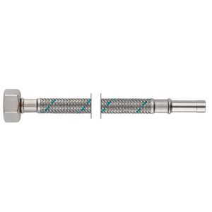 RVS aansluitslang 1/2x10mm buisxmoer L=300mm m. KIWA-keur