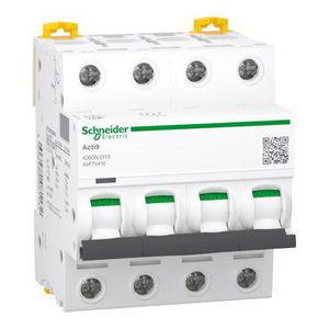 Installatieautomaat 4-polig In= 10A D-karakteristiek iC60N