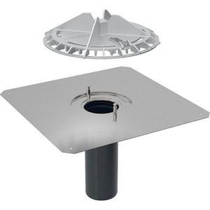 Pluvia trechter 25l/s giet-aluminium bitumendak d90