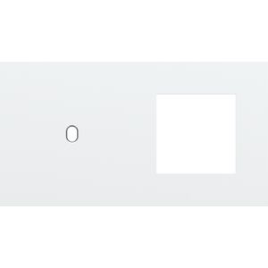 Afdekplaat 2-voud horiz. 71mm centerafst. 154-57805