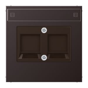 Afdekking dark voor mod.jack 2-voudig LS