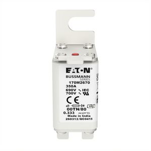 Zekering hoge snelheid 350A AC 690V 200kA 00 aR IEC VVE=6