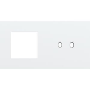 Afdekplaat 2-voud horiz. 71mm centerafst. 154-57808