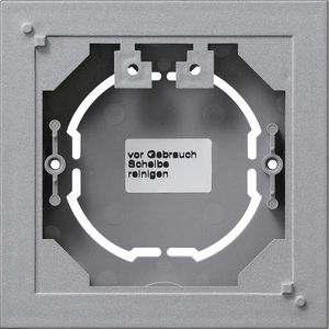 opbouwbehuizing 1-voudig vlak System 55 kl.alum.