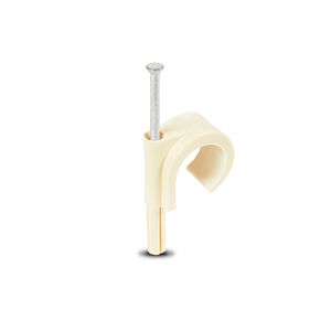 Doos a 100st. Plugclip nagel 19/22mm creme