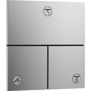 ShowerSelect Comfort E stopkraan afbouwdeel tbv inbouw voor 3 functies chroom