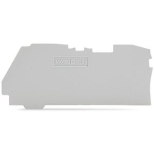 Afsluit- en tussenplaat 1 mm dik grijs 2106-1291 VVE=25