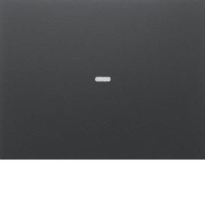 Drukknopmodule afdekking 1-v voor berker K antraciet