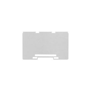 Afsluit- eindplaat grijs h:109.8mm b:2mm V-0, VVE=20