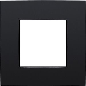 Enkelvoudige afdekplaat Intense matt black