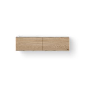 Solid Facet 140cm bovenbl wasbak 500mm li meube+2 las oud gr