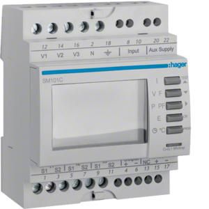 Digitale multimeter DIN-rail Modbus + pulsuitgang