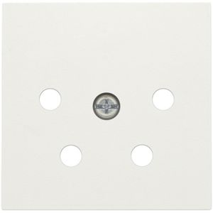 Afwerkingsset 4-polig inbouwcontactdoos PTT white