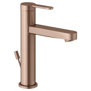 1-hendel wastafelmengkraan 130 met trekst/afvoergarn/IXMO Flat/rond roodg