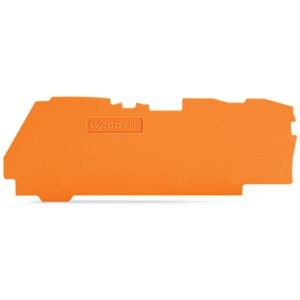 Afsluit-+tussenplaat 1mm dik 3-dr. klemmen 2106-1392 VVE=25