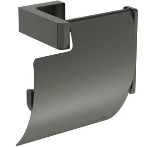 conca Closetrolhouder met klep rechthoekig magnetic grey (grijs) T44