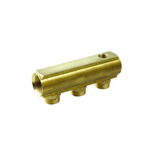 Verdeler 1" euroconus 3/4" 3/8" ontl. 3x3/4"x3/8
