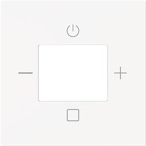 Centraalplaat voor digitale radio art-matwit (8252-44M-101)