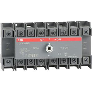 Omkeerschakelaar 2x4P 100 A I-O-II indicatie
