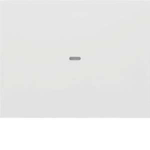 Drukknopmodule afdekking 1-v voor berker K polarwit