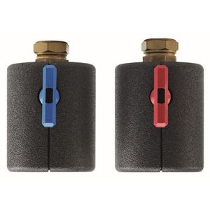 Isolatie voor 2 afsluitkranen G 6/4" x Rp 5/4