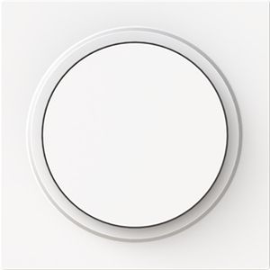 Centraalplaat + knop v draaidimmer art-matwit (6540-44M-102)