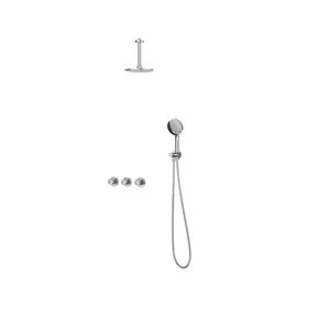 Afbouwdeel regendouche combiset Pact 4 inbouwthermostaat chroom CSP4EXCRBDBC excl. inbouwbox