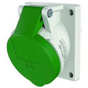 Inbouwwandcontactdoos 16A 3-polig  10H 50V 100-300Hz IP44