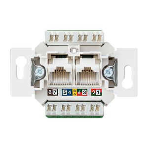 UAE-aansluitdoos 2 x 8 polig cat. 6