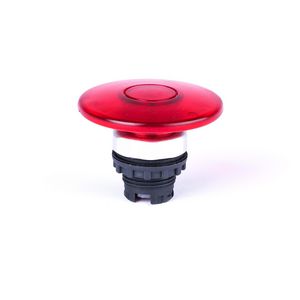 Knop paddestoel 60mm tijdelijk zonder print met verlichtings-mogelijkheid rood