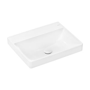 Inbouwwastafel gesl 600x480mm zonder kraangat overloop SmartClean Xelu Q