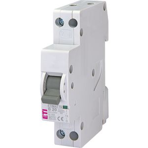 Installatieautomaat ETIMAT 1N B-karakteristiek 20A 1mod. 1-polig + Nul 6kA