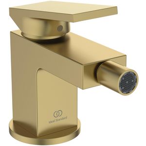 Bidetmengkraan 5l/min m. waste brushed gold Extra