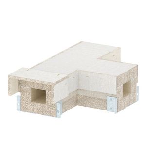 T-stuk voor BSKH09-K0506 50x60 glasvezel grijs