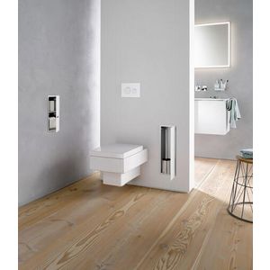 2.0 toiletmodule inb borstelgarnituur deur glas L/R mat wit