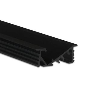 Installatie profiel MP1 L=2mtr. zwart RAL9005