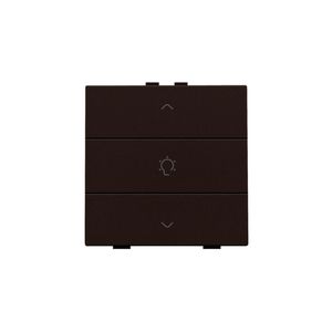 Enkelvoudige dimbediening Home Control dark brown