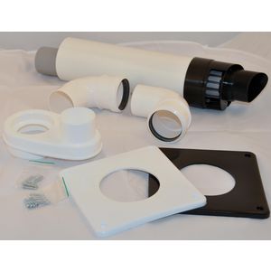 Kunststof rookgas muurdoorvoerset  Ø80/125mm Topline II / 9700i