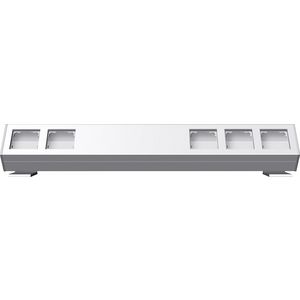 Profiel 5-voudig 600mm bevestigingshoek Profiel 55 alum.zuiver wit(ge
