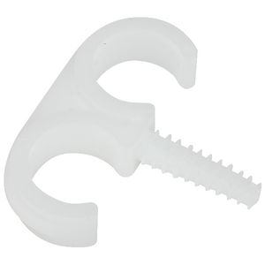 Plugclip dubbel 16/19mm pluglengte 25mm naturel VVE=150