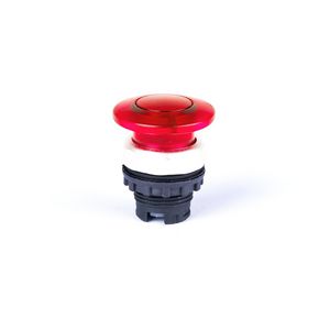 Knop paddestoel 40mm tijdelijk verlichtings-mogelijkheid rood