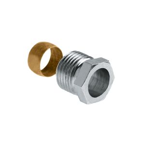 Knelringset vernikkeld tbv Danfoss 1/2"bt.x15mm VVE=10