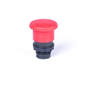 Noodstop paddestoelknop kop 40mm behouden rood