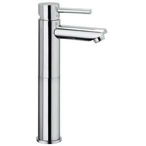 Highriser STICK wastafelkraan chroom 1-hendel vaste uitloop 99mm