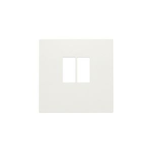 Afwerkingsset enkelvoudige luidsprekeraansl. white