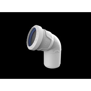Bocht PP AS+ geluidsarm 67° lichtgrijs 50mm mof x spie