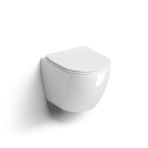 Toiletzitting soft-closing 49cm glanz. wit turbo flush